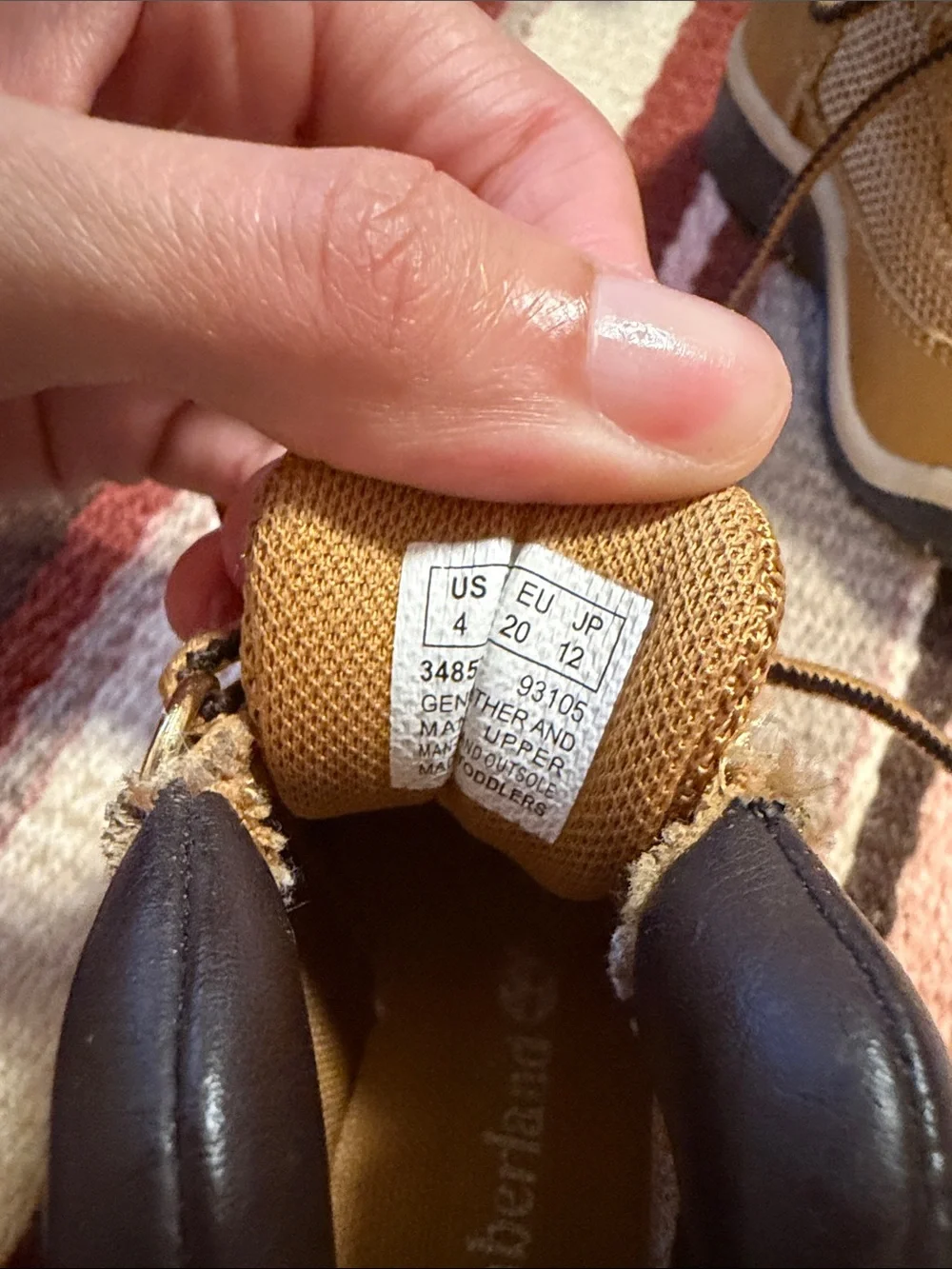 Timberland Kids Wheat Brown Lace-Up Hiking Boots